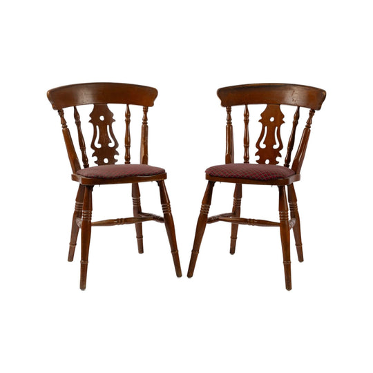 19th Century Pair of French Ladder Back chairs