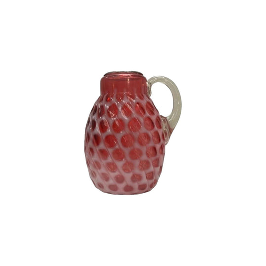 19th-Century Ruby Vaseline Swirl Design Jug, c.1880