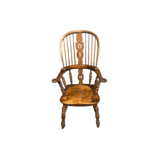 19thC English double bow Windsor chair