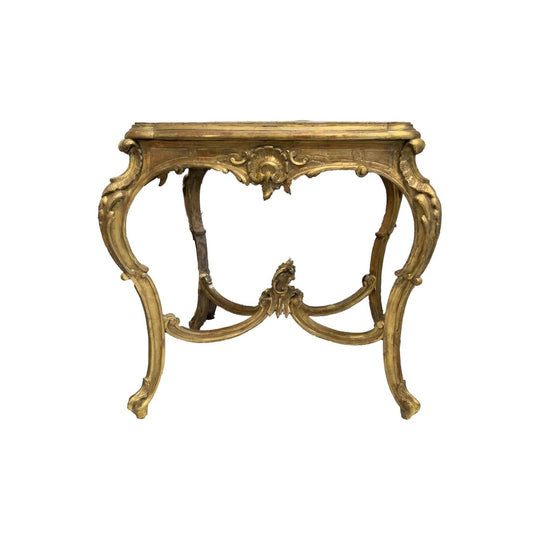 19thc French Giltwood Centre Table