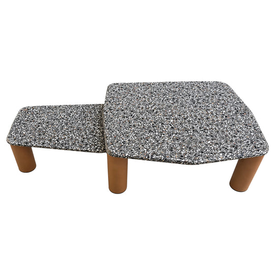 2 X Jardan Terrazzo Coffee Table Shown nested