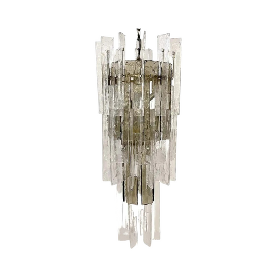 Italian Murano Glass Chandelier by Carlo Nason for Mazzega 1970s