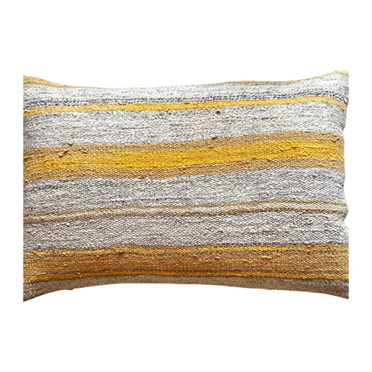 Cushion 60cm x 40cm repurposed from handmade Turkish carpets and kilims.