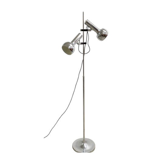 Oslo Mid Century Chrome Twin Head Lamp