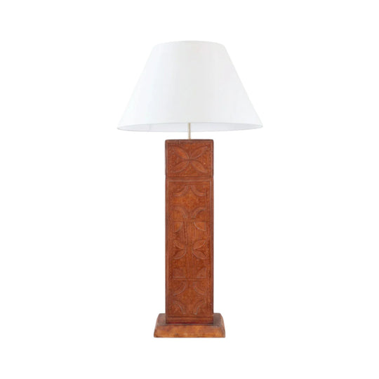 Mid 20th Century Embossed Leather Floor Lamp