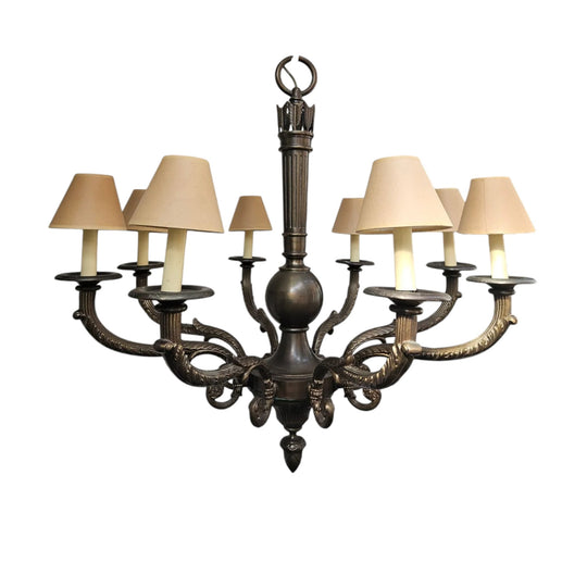 8 Arm Bronze Chandelier