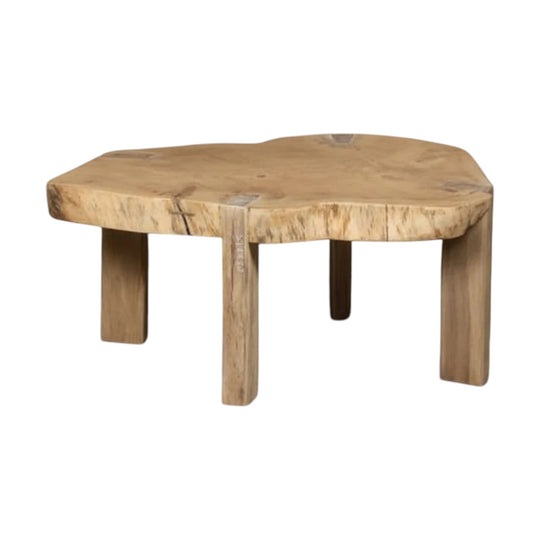 Reclaimed Tree Trunk Wooden Coffee Table, India