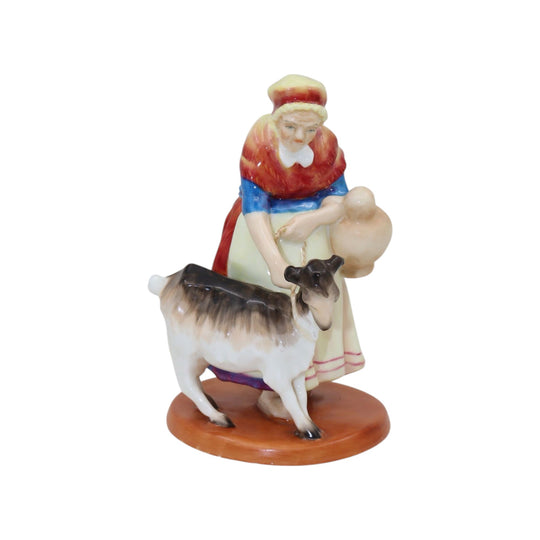 Royal Worcester figure by Phoebe Stabler-Old Goat Woman