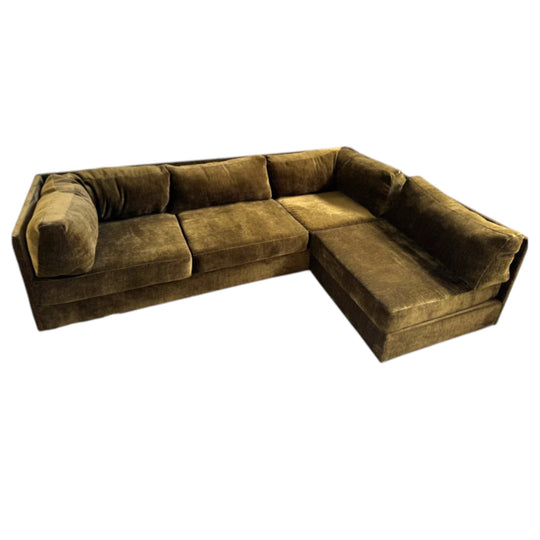 Restored Fler Modular Sofa Set - Bark Velvet