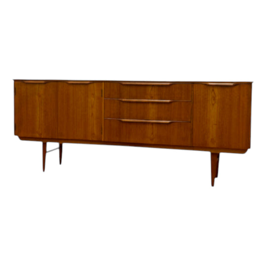 Austinsuite Mid Century Teak Sideboard with Drop-Down Drinks Cabinet