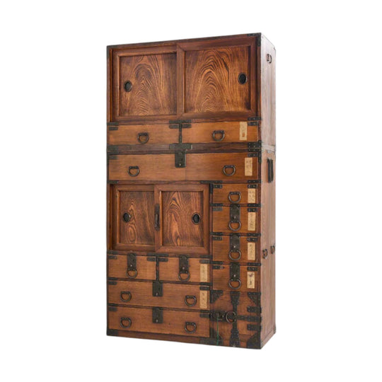 Japanese 2 piece shop storage chest chest - JF25097