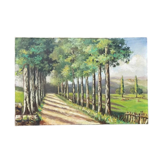 French Artwork - Acrylic On Canvas - Original Vintage Painting