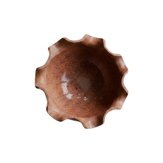 Red Marble Ocean Bowl