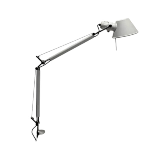 Artemide Tolomeo Mini Desk Lamp White - Clamp Mount | De Lucchi & Fassina