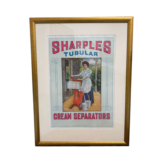 Circa 1920s Sharples Cream Separators Advertising Lithograph