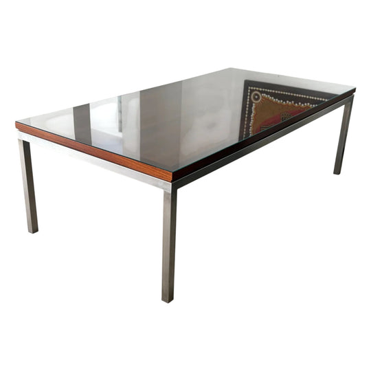 Stainless Steel Dining Table. Seats 8.