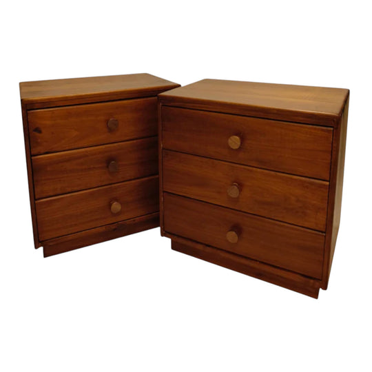 MCM Retro Solid Wood Side Tables