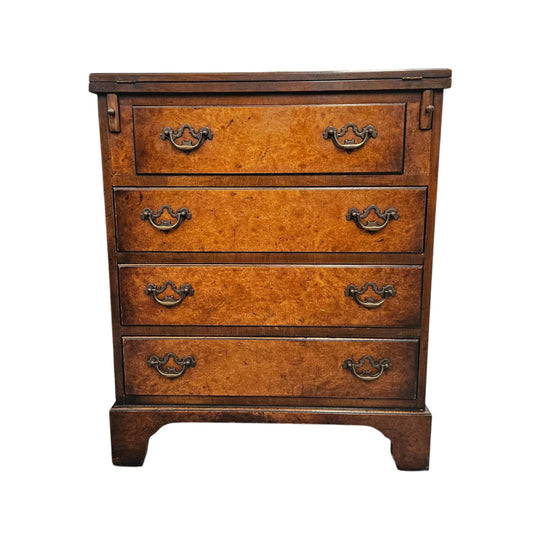 Georgian Style Chest of Drawers With Four Drawers & Flip Top Desk