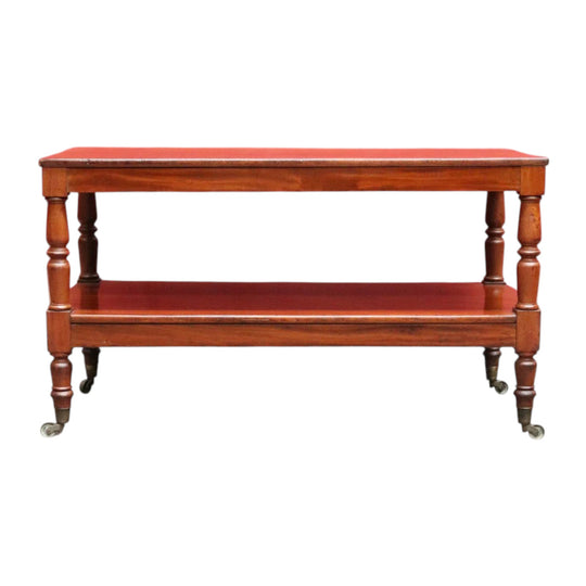 Australian Cedar Coffee Table with Turned Legs and Tiered Base. B12686