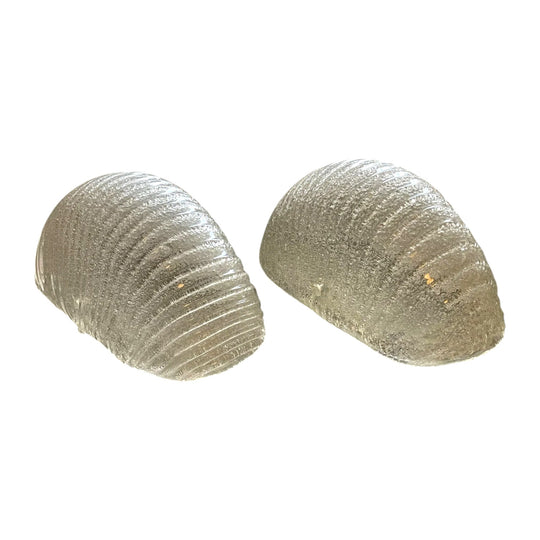 Vintage Murano glass wall shell sconce