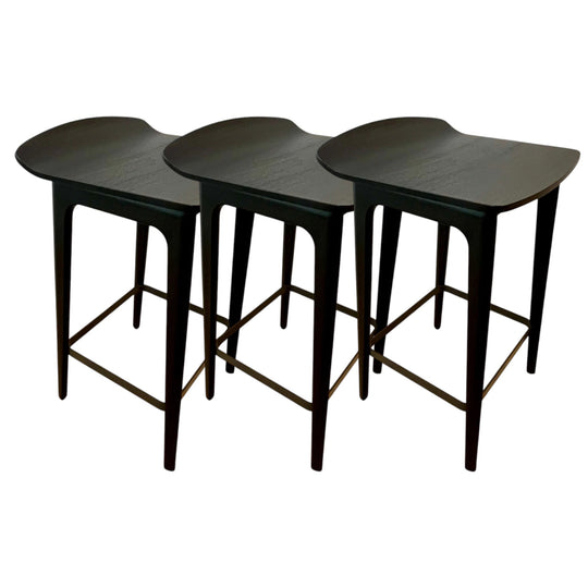 Molteni & C ‘Woody’ Bar Stools by Francesco Meda – Set of 3