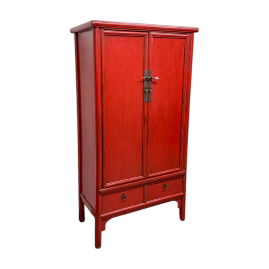 Vintage Red Hebei Cupboard