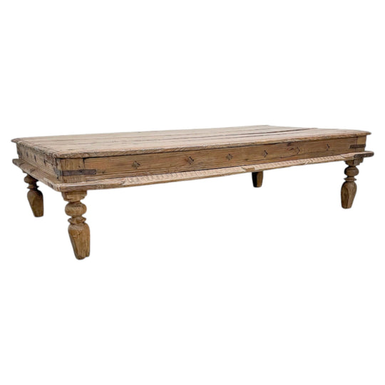 Light Brown Wooden Coffee Table