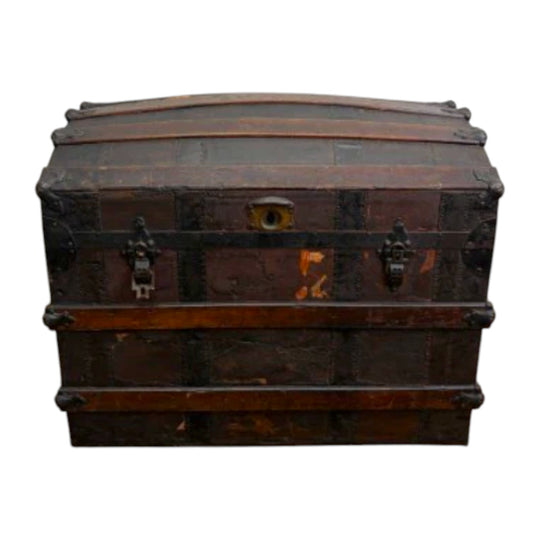Antique Shipping Trunk with Stunning Patina