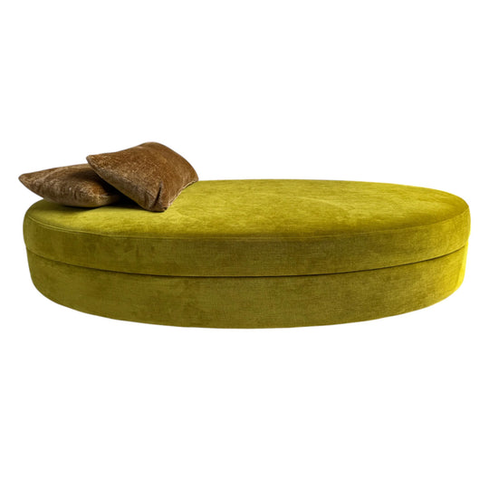 Bespoke Large Ottoman - Chatruese Velvet