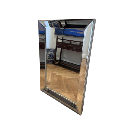 Mirror Bevelled Glass Frameless Modern Wall Mirror Large Feature Statement