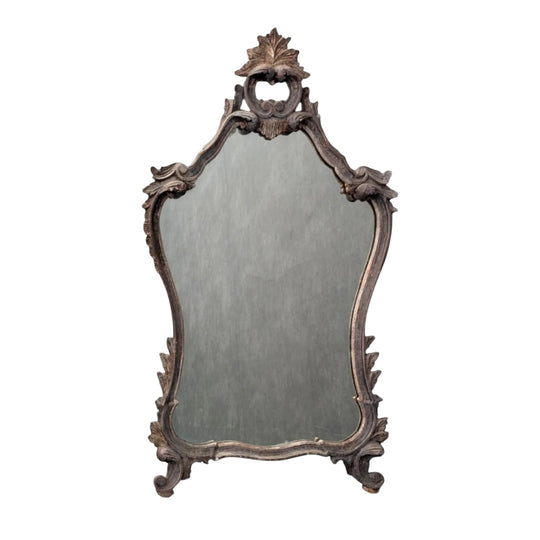 Italian Rococo Revival Carved Giltwood Mirror circa 1900