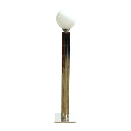 Post modern Glass And Chrome Floor Lamp