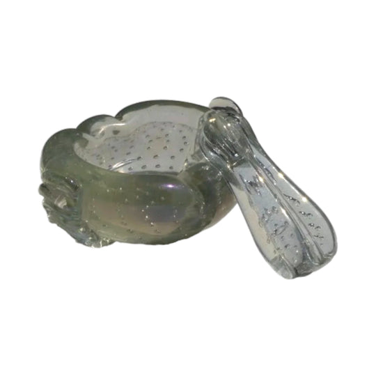 Murano Glass Sculptural Bowl with Pestle