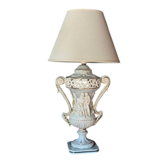 Vintage Capodimonte Urn Table Lamp