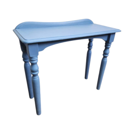 Greek Blue Country-Style Hall Table, Painted and Lightly Distressed