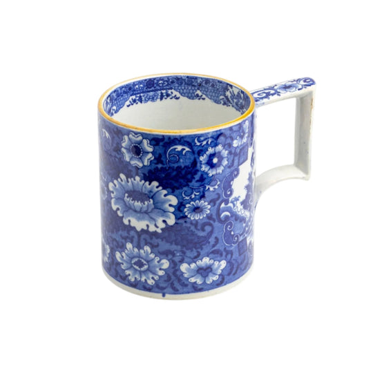 Early 19th Century, English, Blue and White Tankard