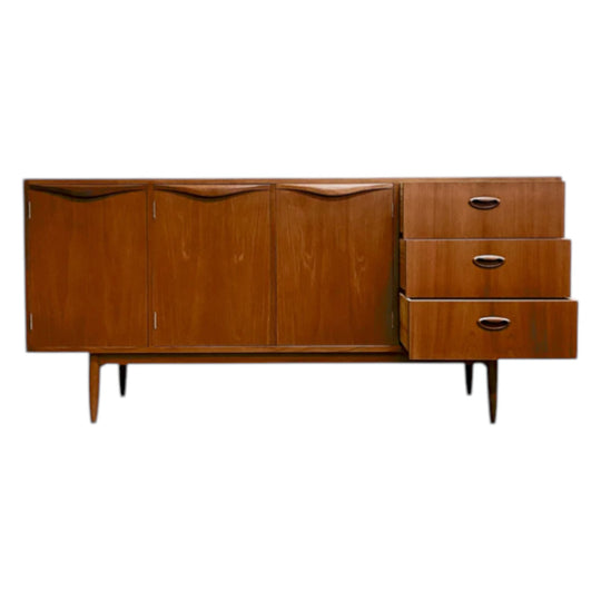Mid Century Chiswell Teak Wave Handle Sideboard - Professionally Restored*