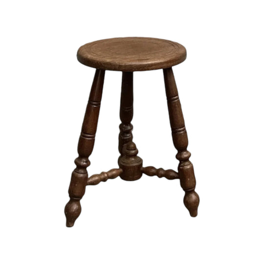 Late 19th Century French Oak Stool