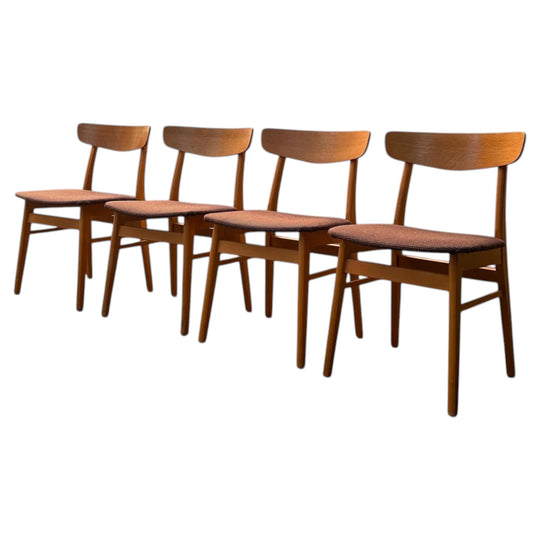 Set of Four Mosbøl Dining Chairs by Findahl Møbelfabrik
