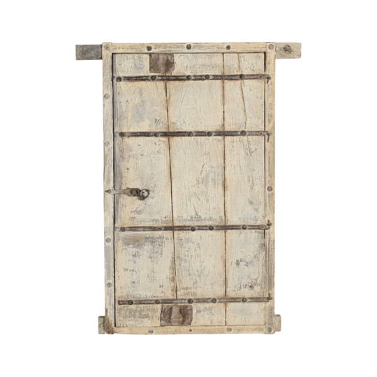 RUSTIC TEAK WINDOW WITH FRAME