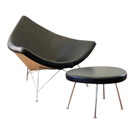 George Nelson for Herman Miller Model 5596 Coconut Chair and Stool, USA, 1955–1963