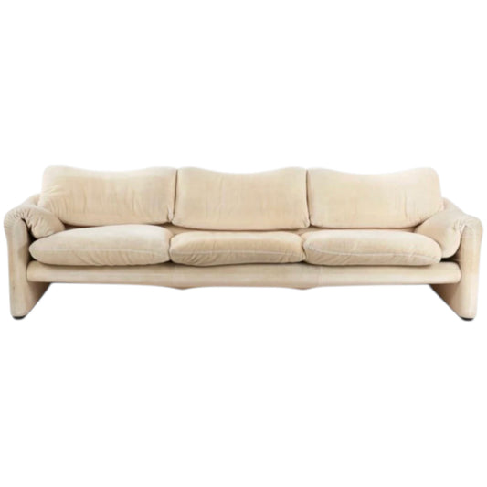 Vico Magistretti Three Seat Maralunga Sofa