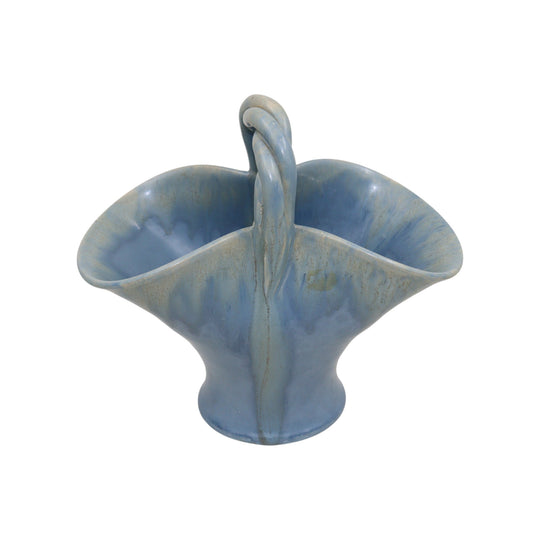 Remued rope handled basket vase