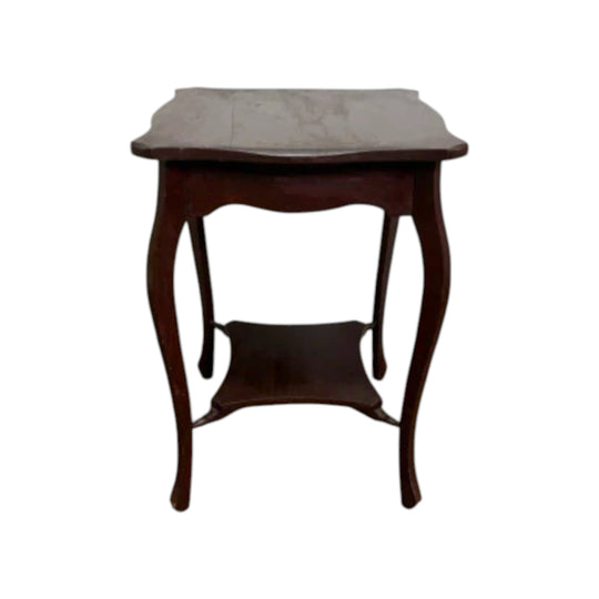 Vintage Dark Stained Cedar Occasional Table