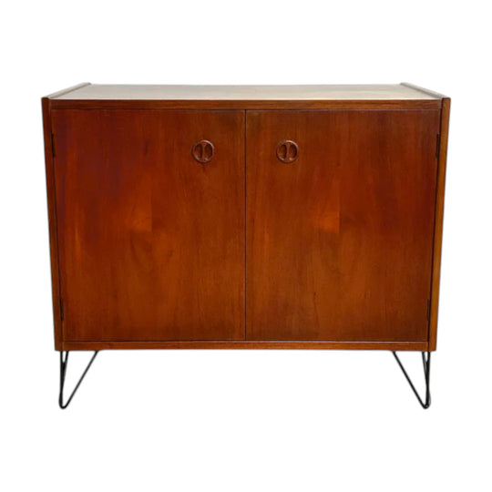 Mid Century Record Cabinet With Adjustable Shelf