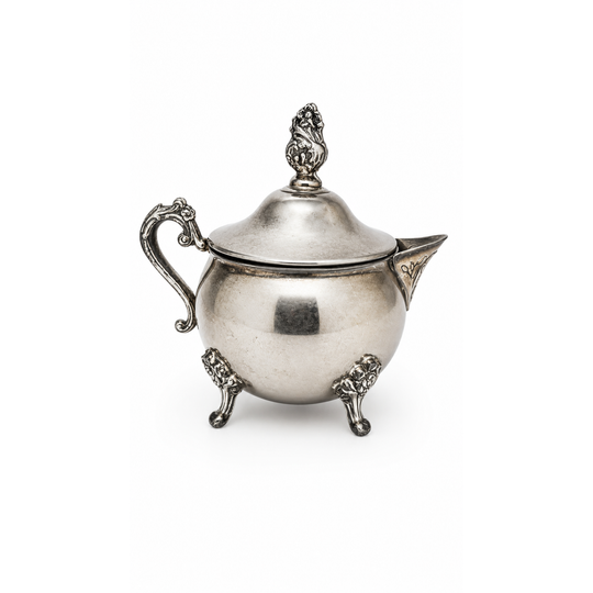 Vintage Silver Plated Sugar Bowl Hong Kong
