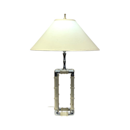 Hollywood Regency Faux Bamboo Table Lamp