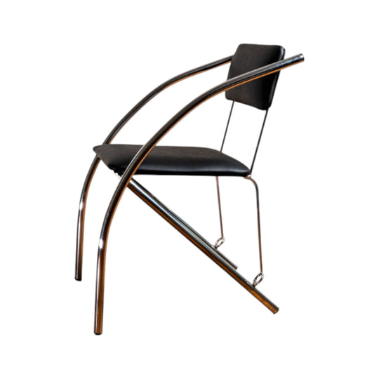 Set of 6 Italian Chrome Dining Chairs