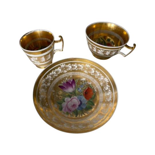 Antique 3 piece cups & Saucer