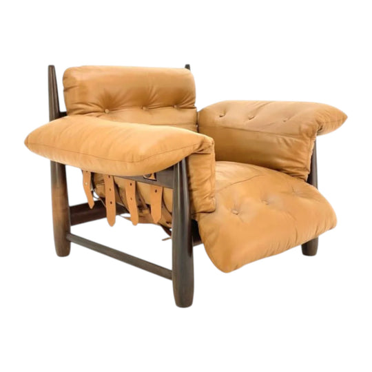 Mole Chair and Foot Stool by Sergio Rodrigues